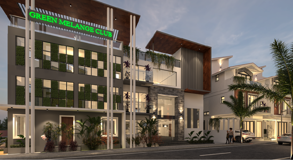 Front View of Clubhouse at Sowparnika Life On The Green - 5 BHK Villas Near Sarjapura-Attibele Road